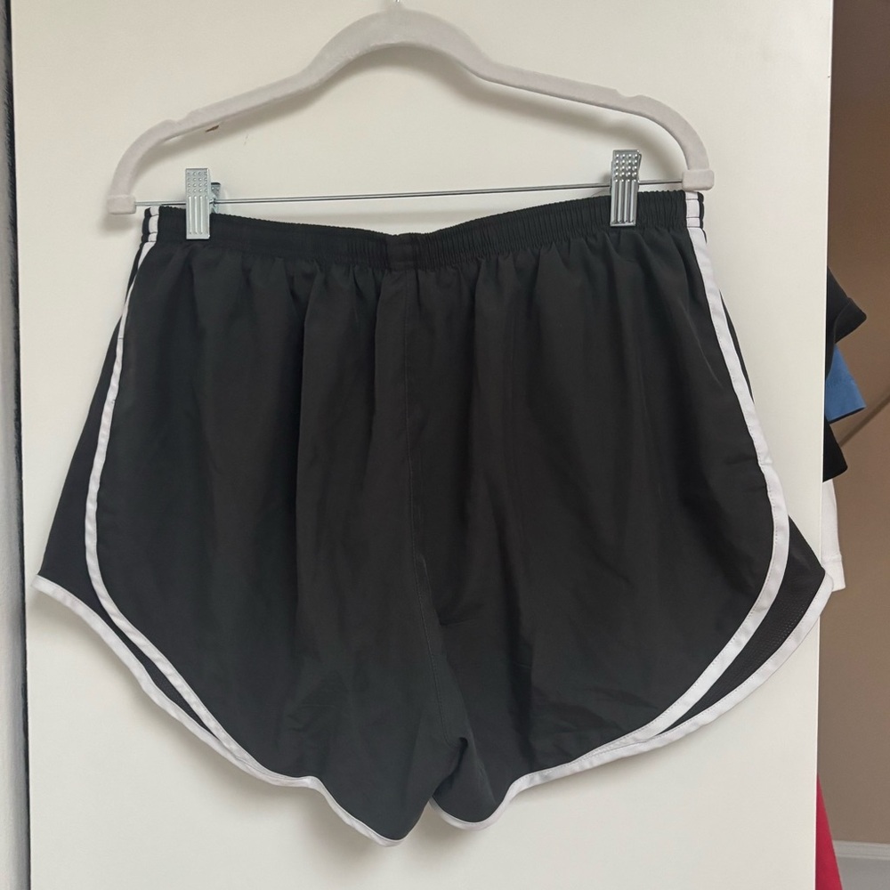 Nike Women's Gray Athletic Shorts with White Trim - Picture 3 of 3